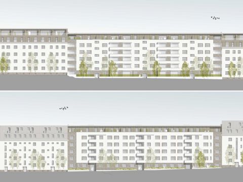 Sanierung und Wohnungsneubau Grellstraße in Holzbauweise