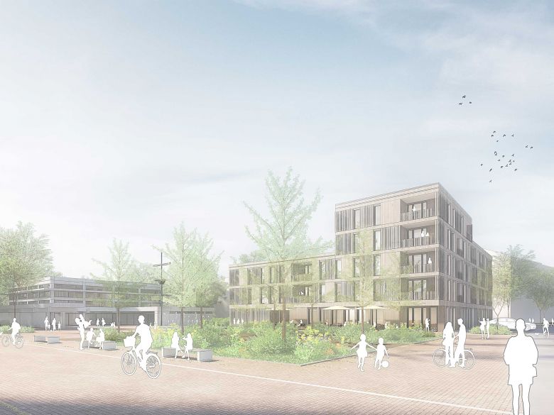 1. Preis ﻿Städtebaulicher Ideen- und Realisierungswettbewerb Albersbösch-Zentrum