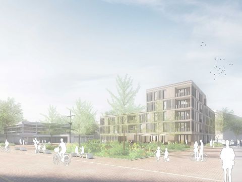 1. Preis ﻿Städtebaulicher Ideen- und Realisierungswettbewerb Albersbösch-Zentrum